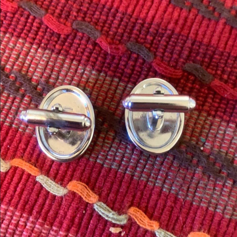 Silver Colored “G” Initialed Cuff Links - image 5